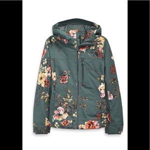 The North Face Womens Descendit Jacket Balsam Green/Flowers FREE SHIPPING